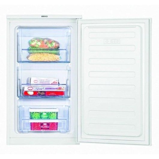 Congelador vertical Beko FS166020 65L E MinFrost porta reversível branco