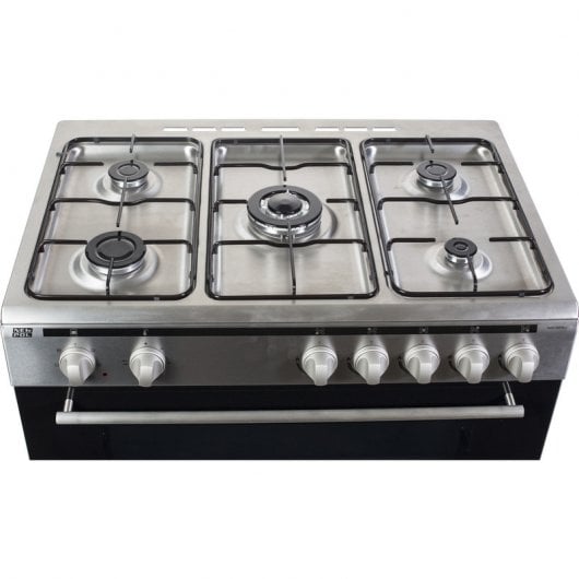 New Pol NWC96PRO Cocina de Gas 5 Fuegos Acero Inoxidable