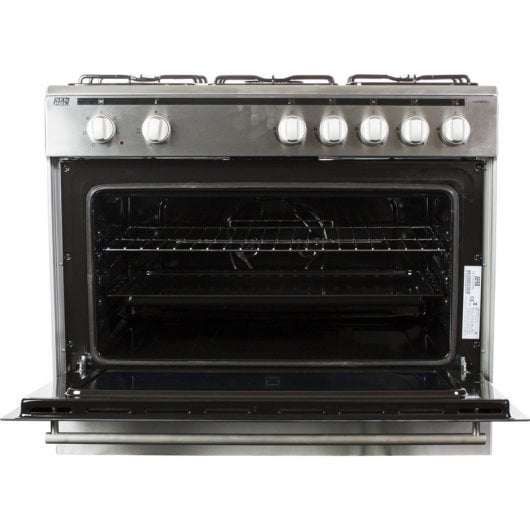 New Pol NWC96PRO Cocina de Gas 5 Fuegos Acero Inoxidable