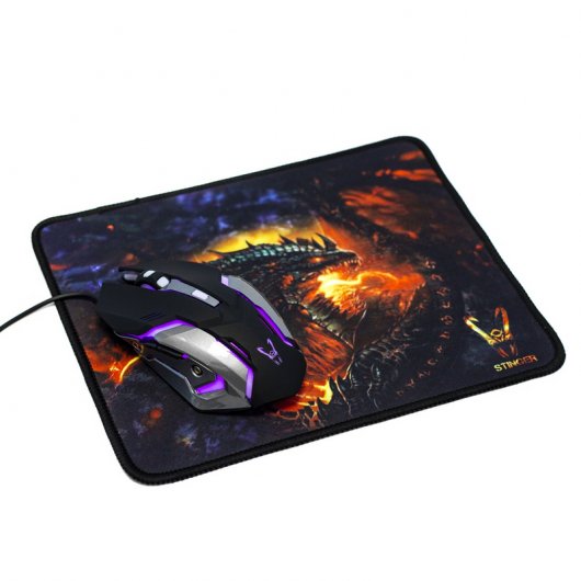 Woxter Stinger FX 80M Ratón Gaming + Alfombrilla