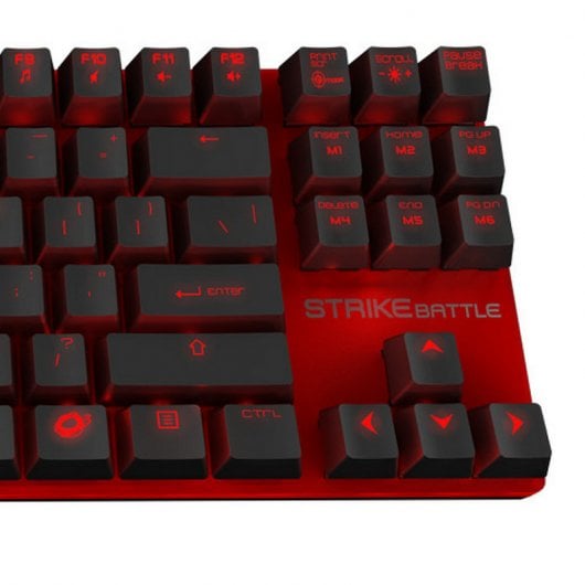 Ozone Strike Battle Teclado Mecánico Retroiluminado Rojo Cherry Brown