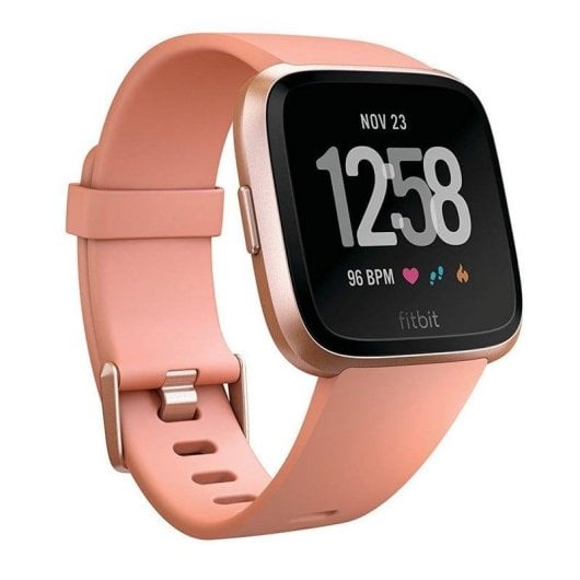 Fitbit Versa Bluetooth NFC 34mm LCD Oro Rosa Melocotón S/L Resistente all’Acqua 50 m SpO2 Cardio