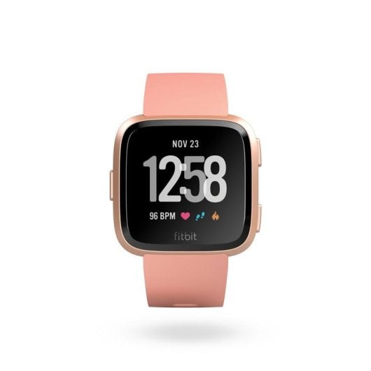 Fitbit Versa Bluetooth NFC 34mm LCD Oro Rosa Melocotón S/L Resistente all’Acqua 50 m SpO2 Cardio
