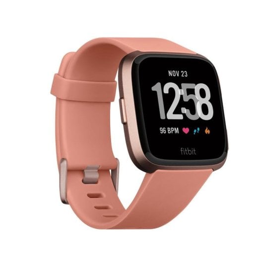 Fitbit Versa Bluetooth NFC 34mm LCD Oro Rosa Melocotón S/L Resistente all’Acqua 50 m SpO2 Cardio