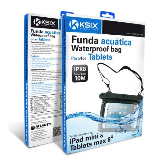 Ksix Funda Sumergible para Tablet hasta 8"