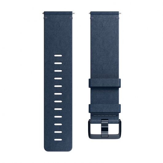 Fitbit Horween Correa de Cuero Azul Grande para Versa