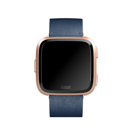 Fitbit Horween Correa de Cuero Azul Grande para Versa