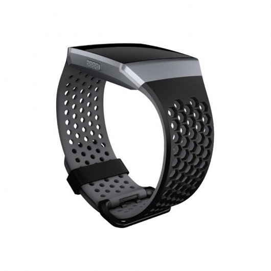 Fitbit Correa Sport Perforada Negra/Gris Grande para Ionic