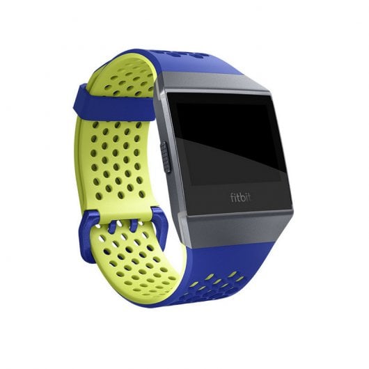 Fitbit Correa Sport Perforada Azul/Amarilla Pequeña para Ionic