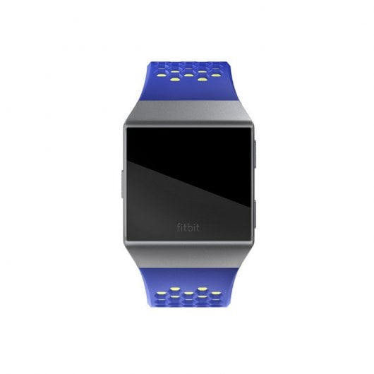 Fitbit Correa Sport Perforada Azul/Amarilla Pequeña para Ionic