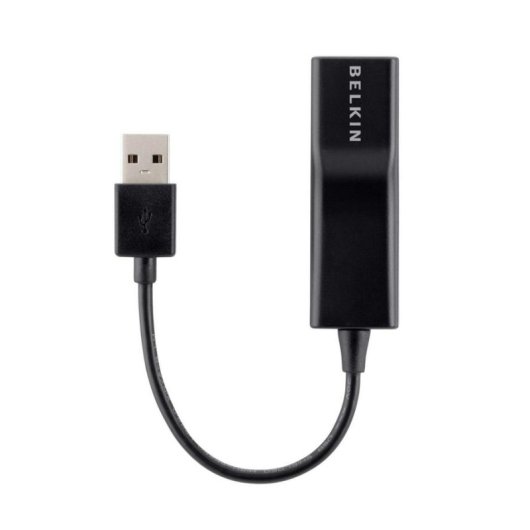 Adaptador USB 2.0 a Ethernet RJ-45 Belkin F4U047BT Negro