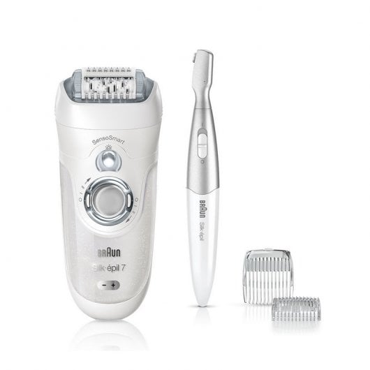 Braun Silk-épil 7 SensoSmart 7/890 Depiladora Inalámbrica Wet & Dry Plata