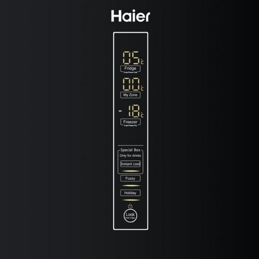 Haier A3FE742CGBJ Frigorífico Combi A++ Negro