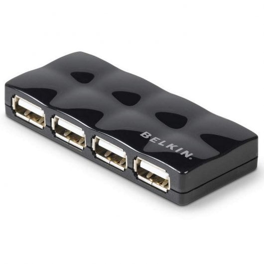 Belkin 4-Port USB 2.0 480 Mbit/s Noir