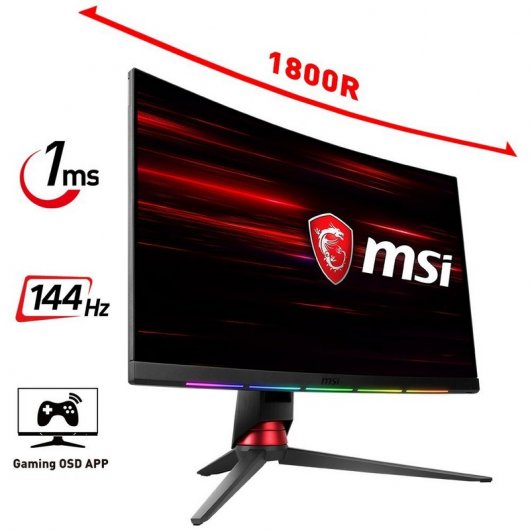MSI Pack MSI Optix MPG27C 27" LED FullHD 144Hz Curvo