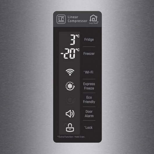 LG GBB60DSMFS Frigorífico Combi A+++ Acero Inoxidable