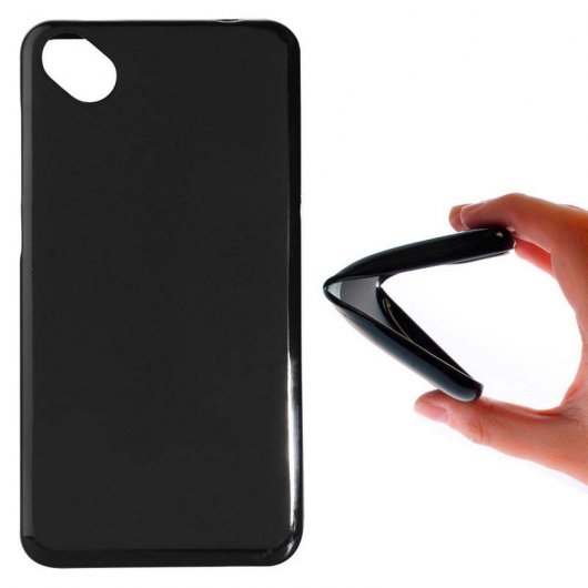 German Tech Funda Gel Negra para Wiko Sunny 2 Plus