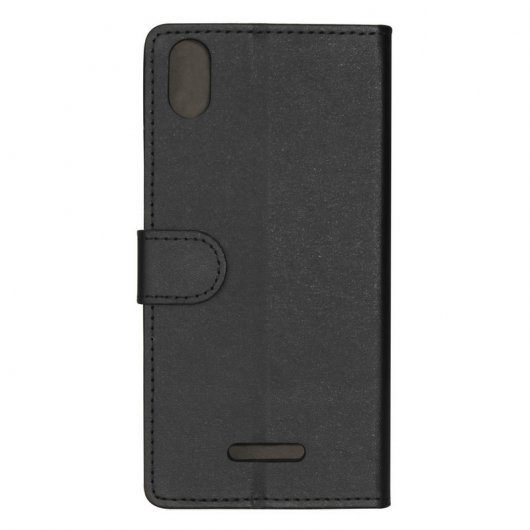 German Tech Funda Libro Elegant Wallet Negra para Wiko Lenny 4 Plus