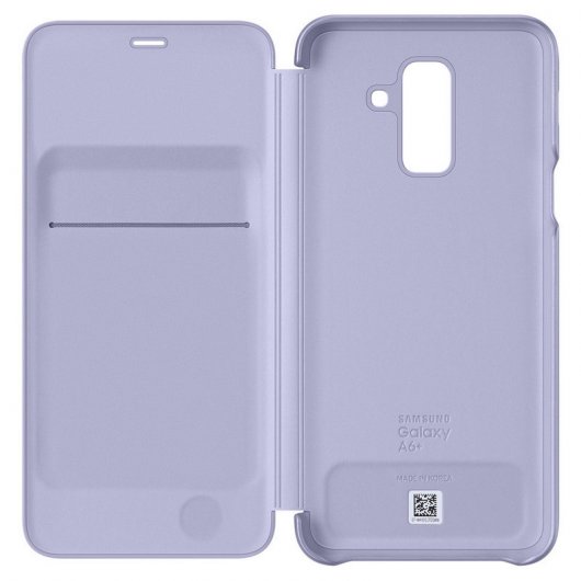 Samsung Wallet Cover Lavande pour Samsung Galaxy A6+
