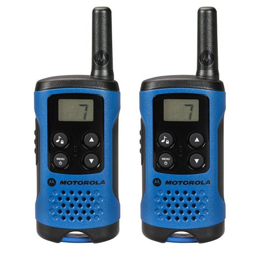 Motorola TLKR T41 Pack 2 Walkie Talkie Azules