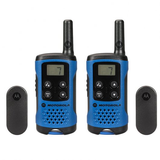 Motorola TLKR T41 Pack 2 Walkie Talkie Azules