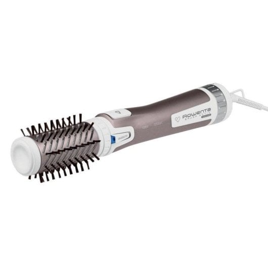 Escova Modeladora Rowenta Brush Activ Premium Care CF9540F0 1000W Cerâmica Iónica Queratina 2 Temperaturas 2 Escovas Ar Frio Rosa Metálico