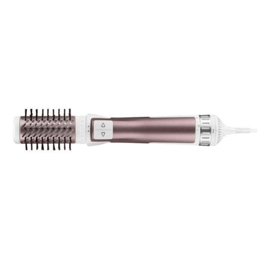 Escova Modeladora Rowenta Brush Activ Premium Care CF9540F0 1000W Cerâmica Iónica Queratina 2 Temperaturas 2 Escovas Ar Frio Rosa Metálico