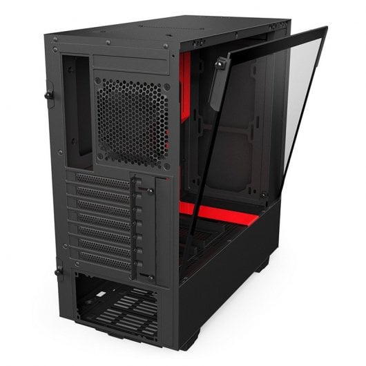 NZXT H500i USB 3.1 Cristal Templado Negro/Rojo