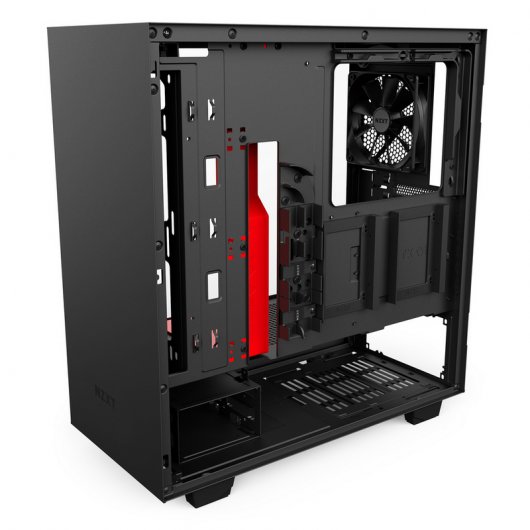 NZXT H500 USB 3.1 Cristal Templado Negro/Rojo