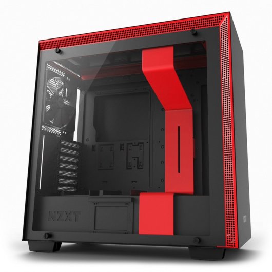 NZXT H700 USB 3.0 Vidro Temperado Preto/Vermelho Mate