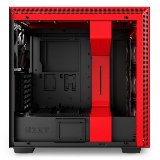 NZXT H700 USB Cristal Templado Negro/Rojo Mate
