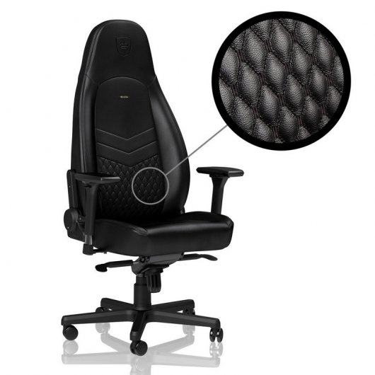 Noblechairs Icon Chaise Rembourrée Cuir Noir