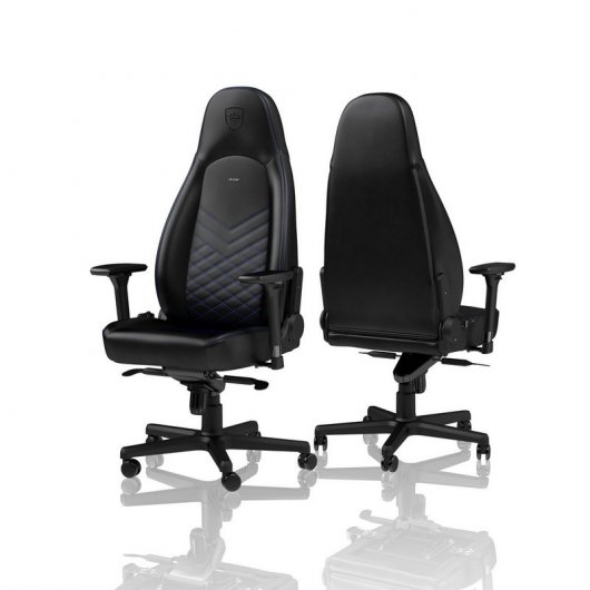 Noblechairs Icon Chaise rembourrée Noir/Bleu