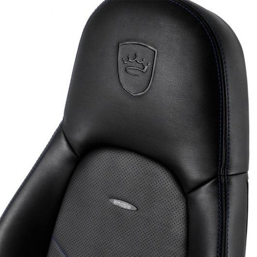 Noblechairs Icon Chaise rembourrée Noir/Bleu