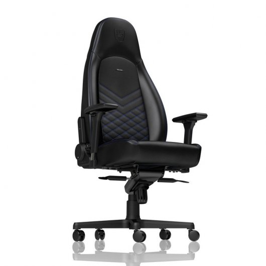 Noblechairs Icon Chaise rembourrée Noir/Bleu