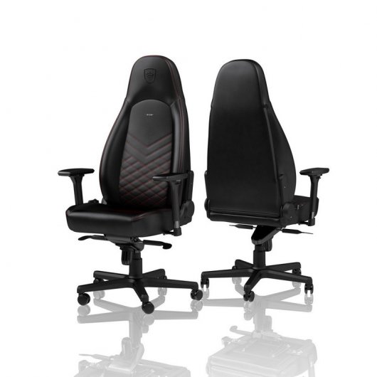Noblechairs Icon Chaise rembourrée Noir/Rouge