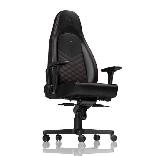 Noblechairs Icon Chaise rembourrée Noir/Rouge