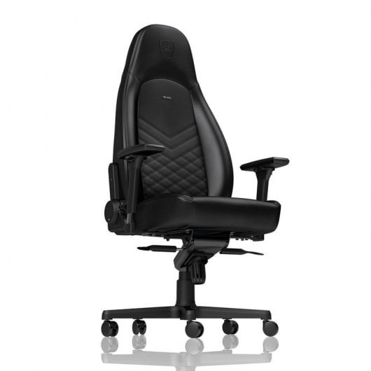 Nobelchairs Icon gepolsterter Stuhl Schwarz