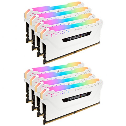 Corsair Vengeance RGB Pro DDR4 2666 PC4-21300 64GB 8x8GB CL16 Blanco
