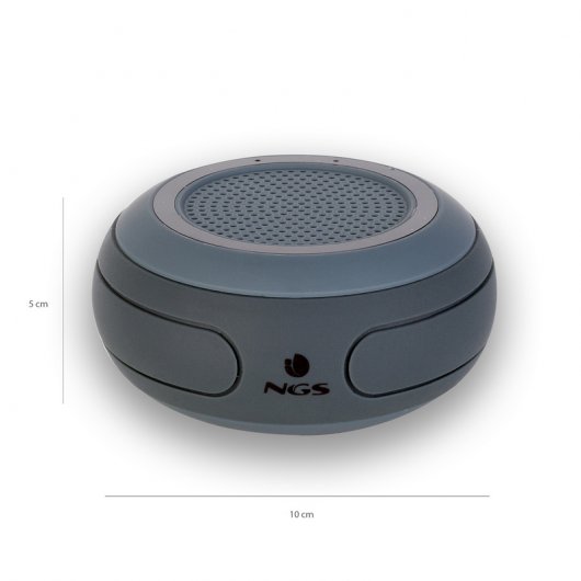 NGS Roller Creek Altavoz Bluetooth Resistente al Agua Negro