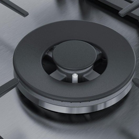 Bosch Serie 6 PCC6A5B90 Placa de Gas 3 Fuegos Acero Inoxidable Reacondicionado