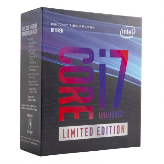 Intel Core i7-8086K 4Ghz BOX Limited Edition