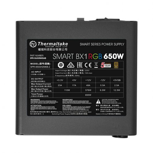 Thermaltake Smart BX1 RGB 650W 80 Plus Bronze