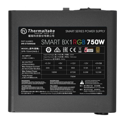 Thermaltake Smart BX1 RGB 750W 80 Plus Bronze