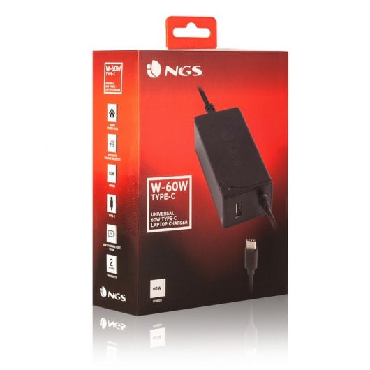 NGS W-60W Universal-Laptop-Ladegerät Typ C 60 W