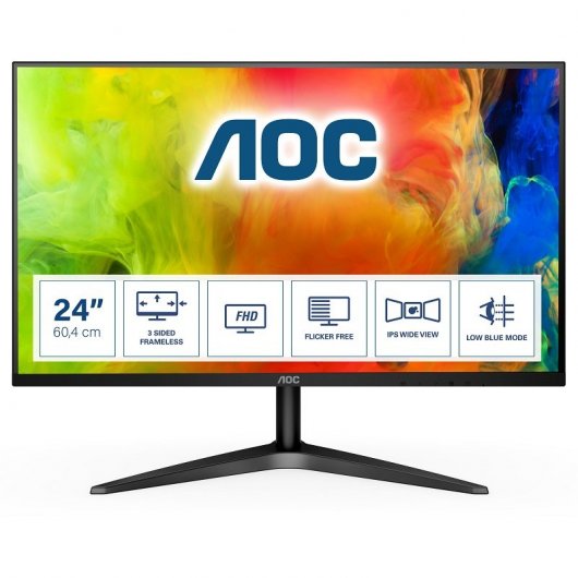 AOC B1 24B1XH écran plat de PC 61 cm (24") 1920 x 1080 pixels Full HD LED Noir