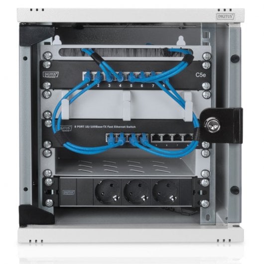 Digitus DN-10-05U-1 Rack 6U Wandmontiertes Regal Grau