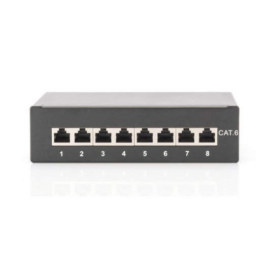 Digitus Panel de Parcheo 8 Puertos Cat6 Clase E Apantallado