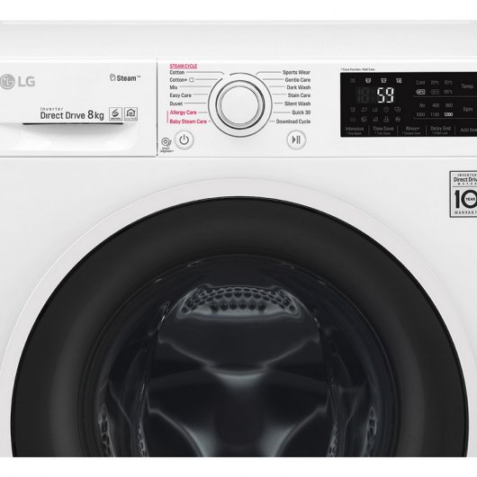 LG F4J6TY0W Lavadora Carga Frontal 8Kg A+++ Blanco