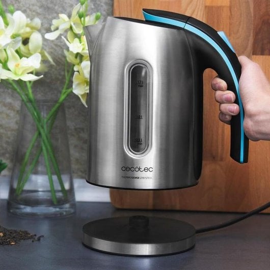 Elektrischer Wasserkocher Cecotec ThermoSense 270 Steel 1,7L 2200W BPA-frei Edelstahl